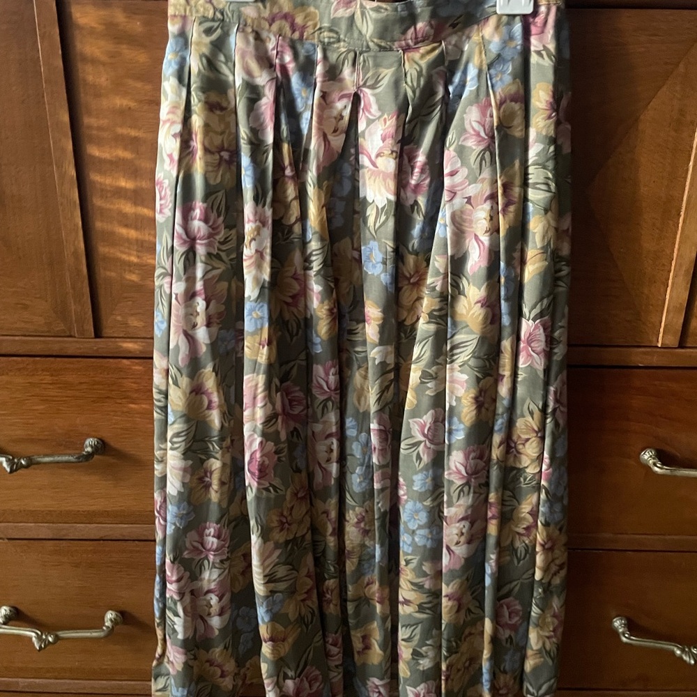 Floral A-Line Skirt in Multicolor